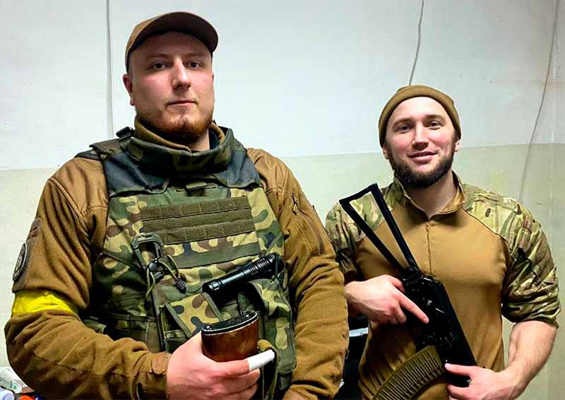Командиры батальона "Азов" Константин Немичев и Сергея Величко