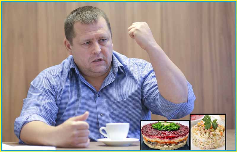 Мэр Днепропетровска Борис Филатов против оливье и селёдки под шубой