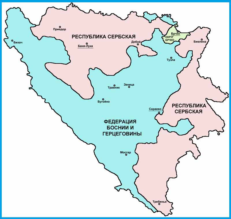  Административное деление Боснии и Герцеговины