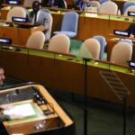 Выступление Зеленского на 78 й сессии ГА ООН. Зал пустоват.