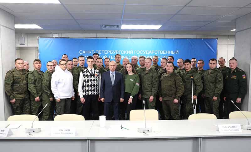 Встреча президента Путина со студентами – участниками специальной военной операции. 25.01.2025.